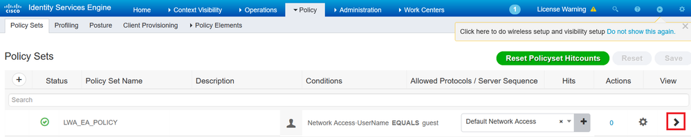 Policy Set Arrow