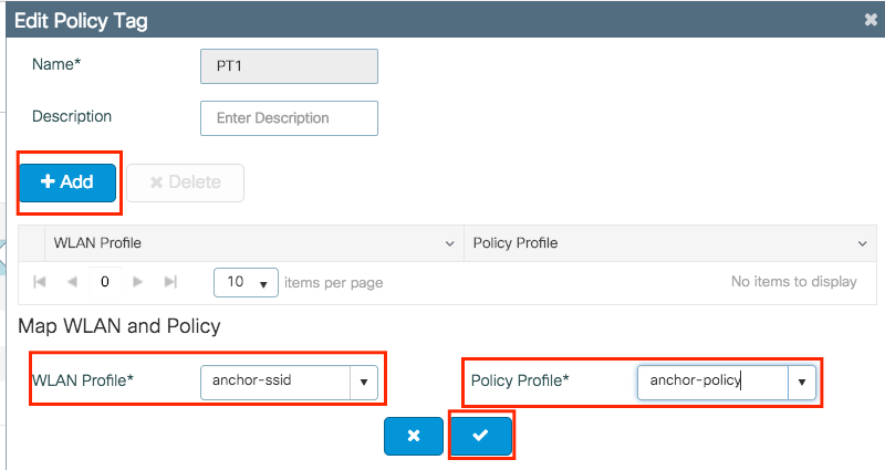 Adicionar a WLAN à etiqueta de política