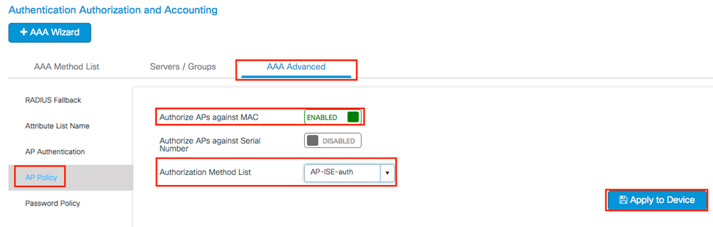 GUI de configuração