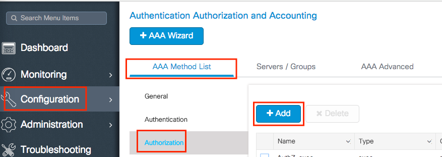 Add AAA Accounting Method