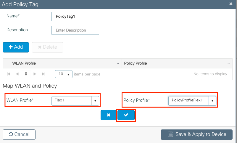 Mapping WLAN and Policy Profiles