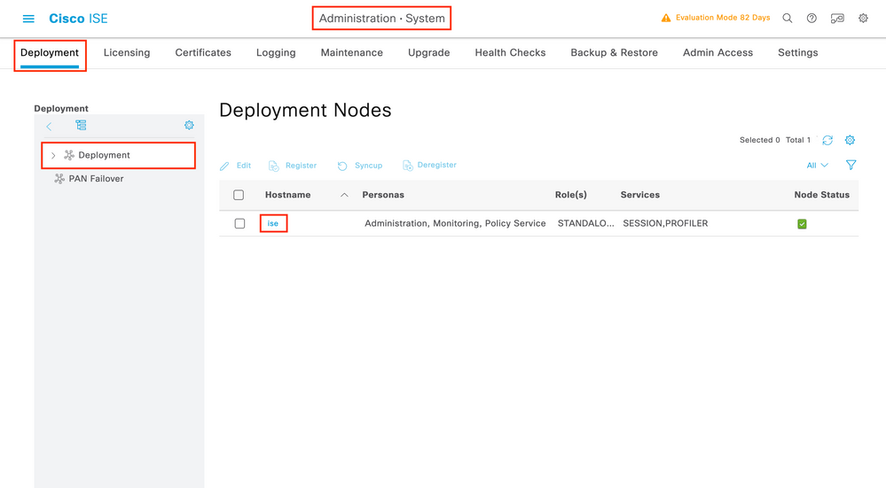 TACACS - ISE - Administration System