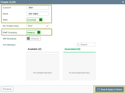 Create a VLAN