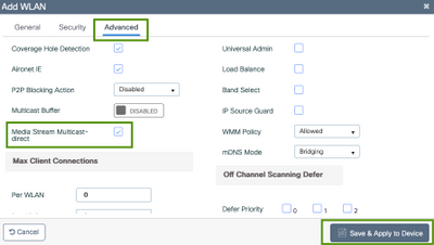 Add a WLAN, advanced setting