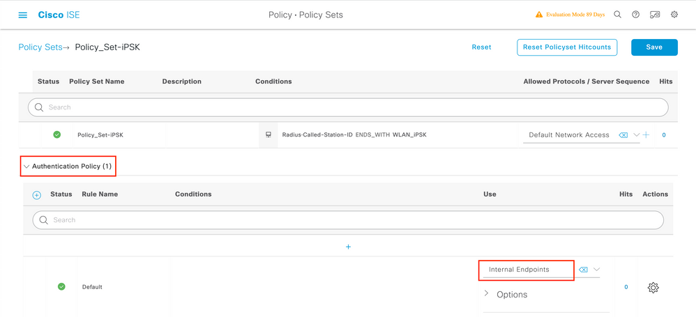 Authentication policy