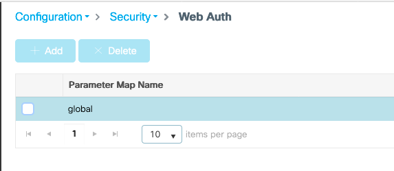 Webauth parameter maps