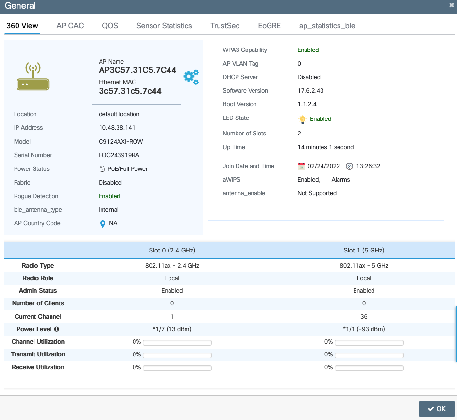 WLC Dashboard