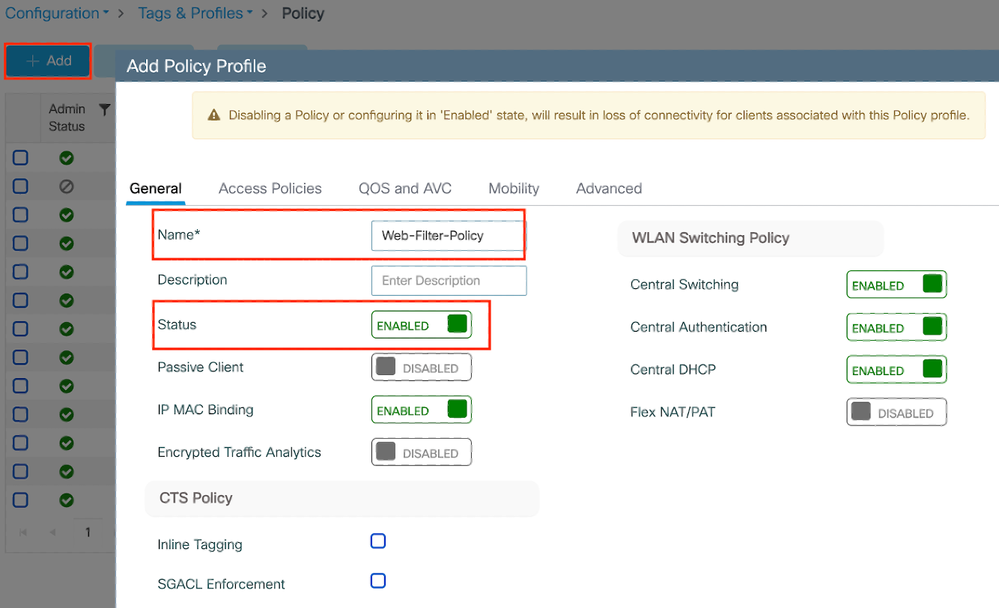 Policy Profile