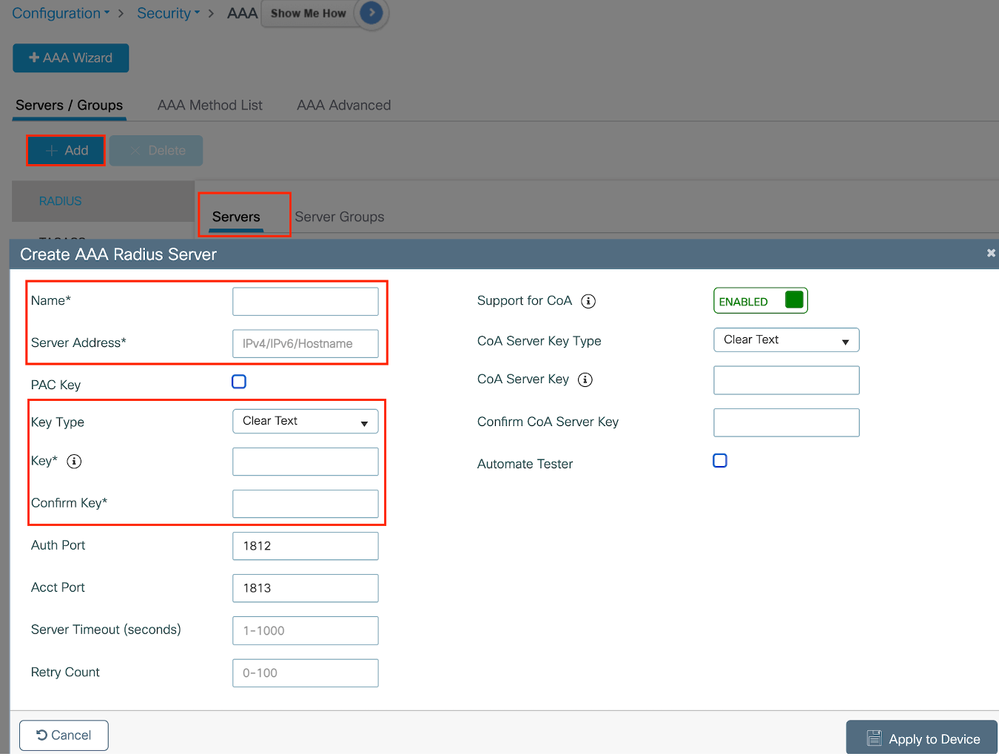 Server Configuration