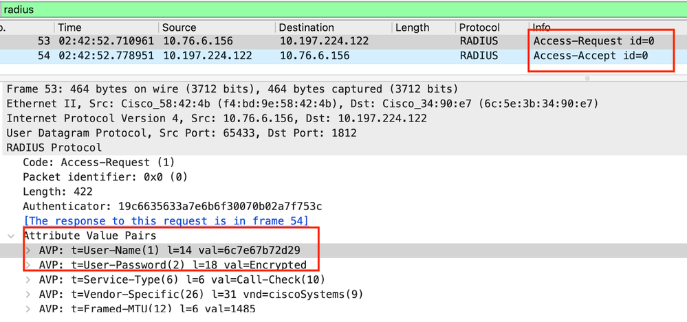 Radius Packet