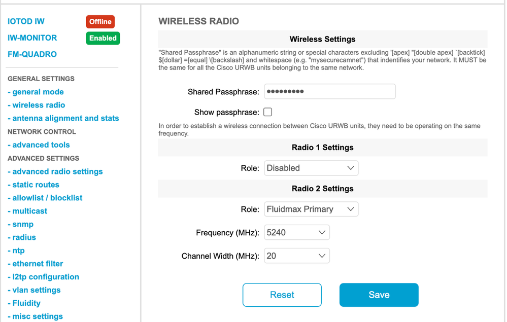 Wireless Settings