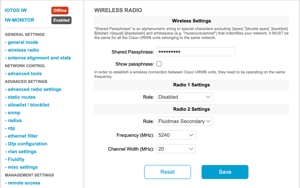 Modem Settings