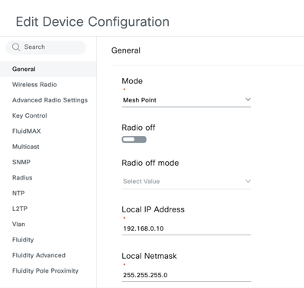 Configuration Window