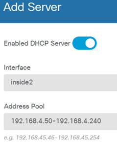 Add DHCP server.