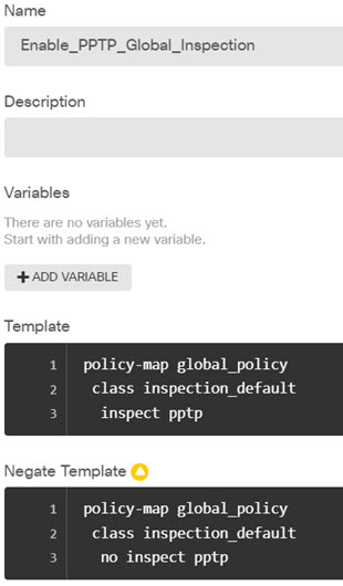 FlexConfig object for enabling PPTP inspection globally.