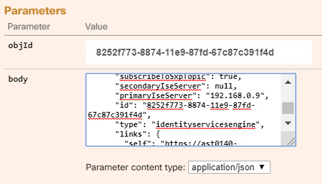 Enable the subscribeToSxpTopic attribute in the ISE identity source object using the FTD API.