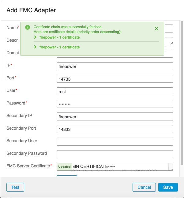 Sample of fetching a CA certificate for a vCenter connector