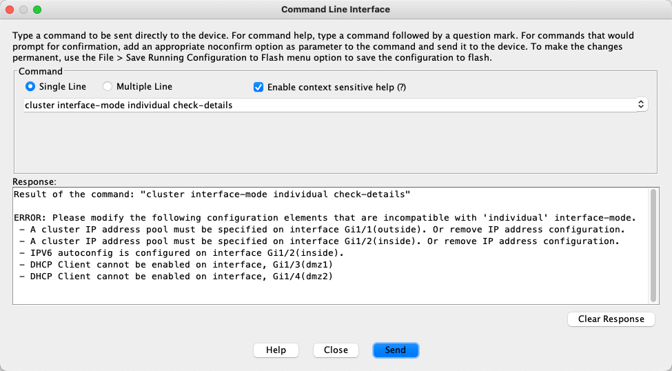 Command Line Interface Output