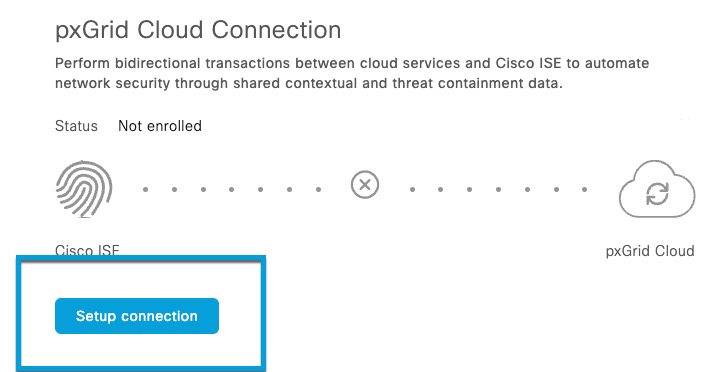 Click Setup Connection and enter the one-time password (OTP) you obtained earlier