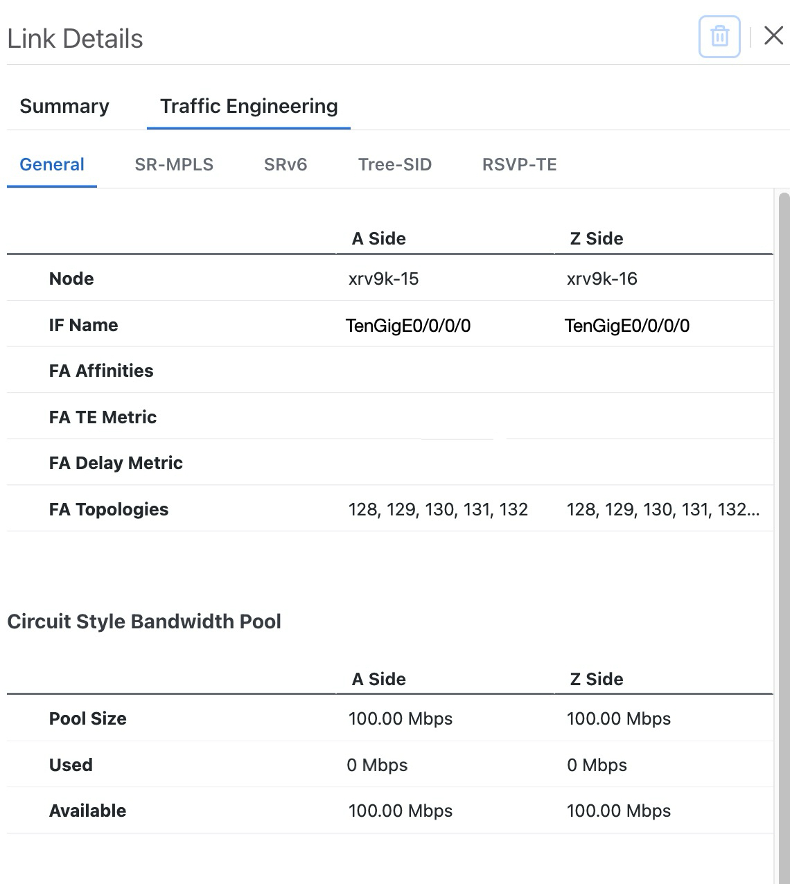 CS-SR Policy 10 Mbps Up