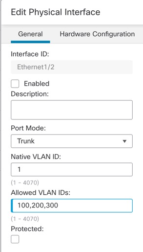 Set Trunk Port Mode