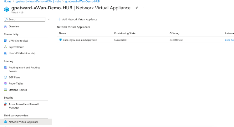 Network Virtual Appliance