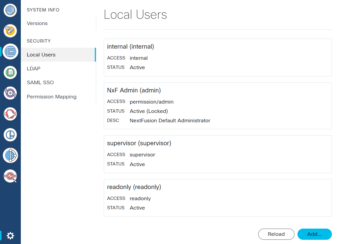 Screenshot of Local Users