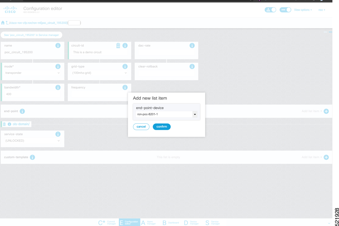 Configuration editor