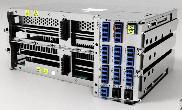 Perspective View of E-OLT-L Line Card