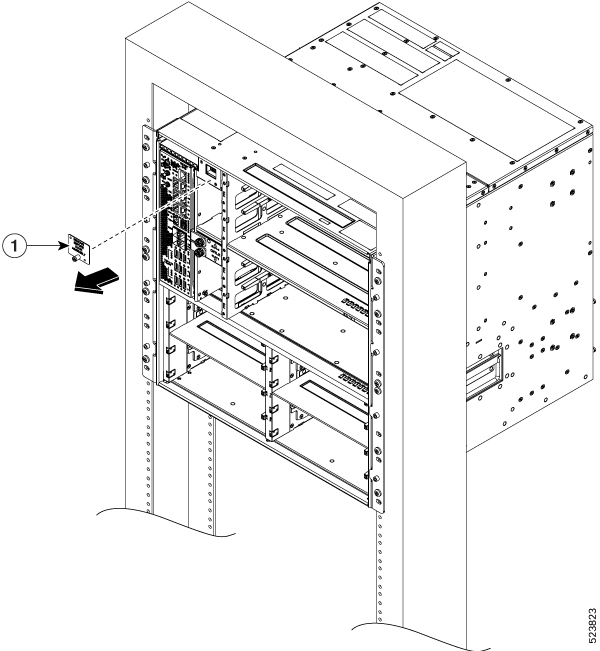 This image shows the removal of the sensor cover above the active controller.