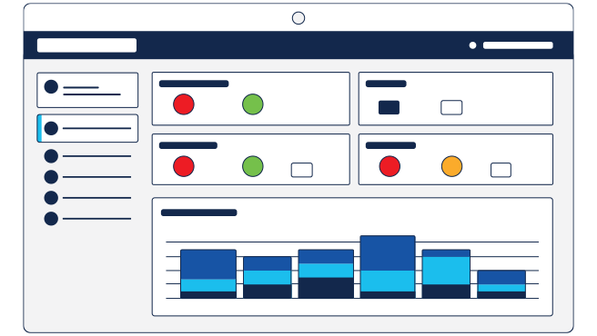  Secure Equipment Dashboard のイラスト