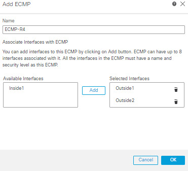 Création d’une zone ECMP