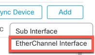 添加 EtherChannel